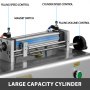 Máquina llenadora de líquidos neumática VEVOR con controles y cilindro de gran capacidad.