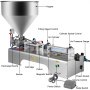 Llenadora neumática horizontal de líquidos VEVOR de 10 a 300 ml, máquina llenadora de pasta líquida con tolva de 30 l, máquina llenadora neumática de pasta de doble uso para líquidos de crema y champú.