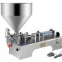 Llenadora neumática horizontal de líquidos VEVOR de 10 a 300 ml, máquina llenadora de pasta líquida con tolva de 30 l, máquina llenadora neumática de pasta de doble uso para líquidos de crema y champú.