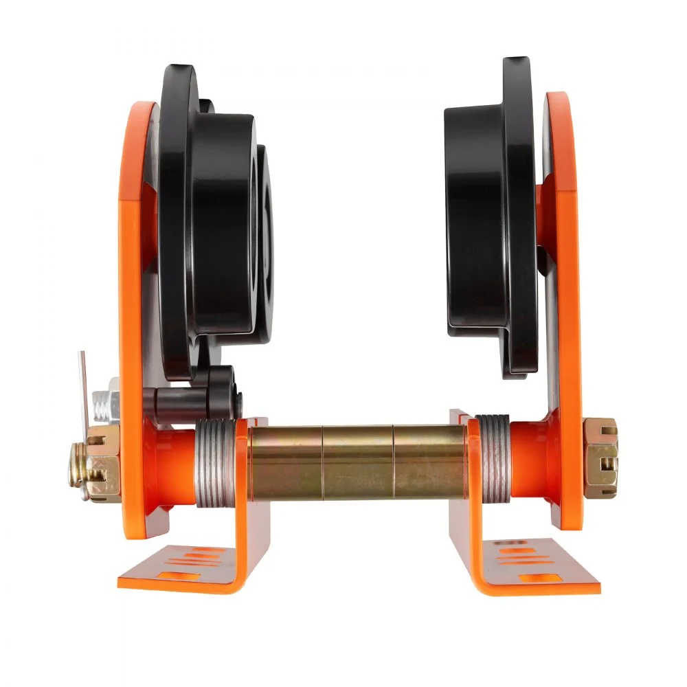 VEVOR Carro Manual para Polipasto Eléctrico PA600 a PA1000 Carga 998 kg, Ancho Ajustable 68 a 110 mm, Ruedas Dobles de Acero para Vigas en I Rectas y Curvas para Polipasto, Taller, Garaje y Almacén