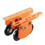 VEVOR Carro Manual para Polipasto Eléctrico PA600 a PA1000 Carga 998 kg, Ancho Ajustable 68 a 110 mm, Ruedas Dobles de Acero para Vigas en I Rectas y Curvas para Polipasto, Taller, Garaje y Almacén
