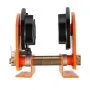 VEVOR Carro Manual para Polipasto Eléctrico PA600 a PA1000 Carga 998 kg, Ancho Ajustable 68 a 110 mm, Ruedas Dobles de Acero para Vigas en I Rectas y Curvas para Polipasto, Taller, Garaje y Almacén