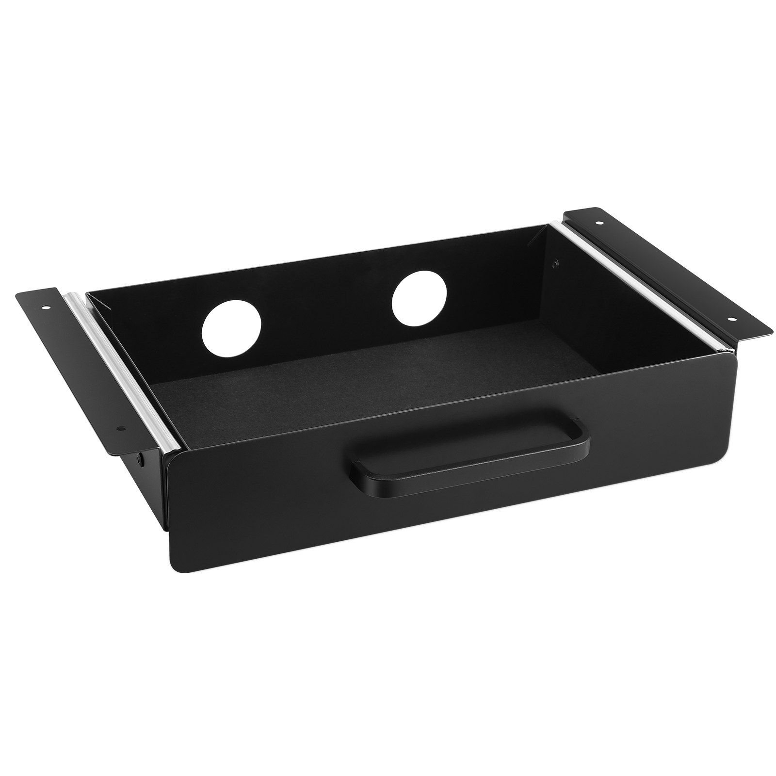 VEVOR Cajón deslizable para debajo del escritorio de 33 cm de ancho, accesorio extraíble para montaje bajo el escritorio, organizador de escritorio oculto, cajón para lápices debajo de la mesa para oficina, hogar, estación de trabajo de pie, 38 x 23 x 7,6 cm