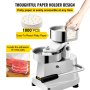 VEVOR Commercial Hamburger Patty Maker 130 mm / 5 pulgadas Prensa de hamburguesas de acero inoxidable Heavy Duty Hamburger Press Meat Patty Maker Hamburguesa Formando procesador con 1000 piezas Patty Papers