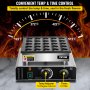 VEVOR Mini máquina para hacer panqueques holandesa con forma de corazón, 25 piezas, eléctrica, comercial, 850 W, 110 V, Proffertjes, para magdalenas, gofres, cocina, panadería, bar, etc.