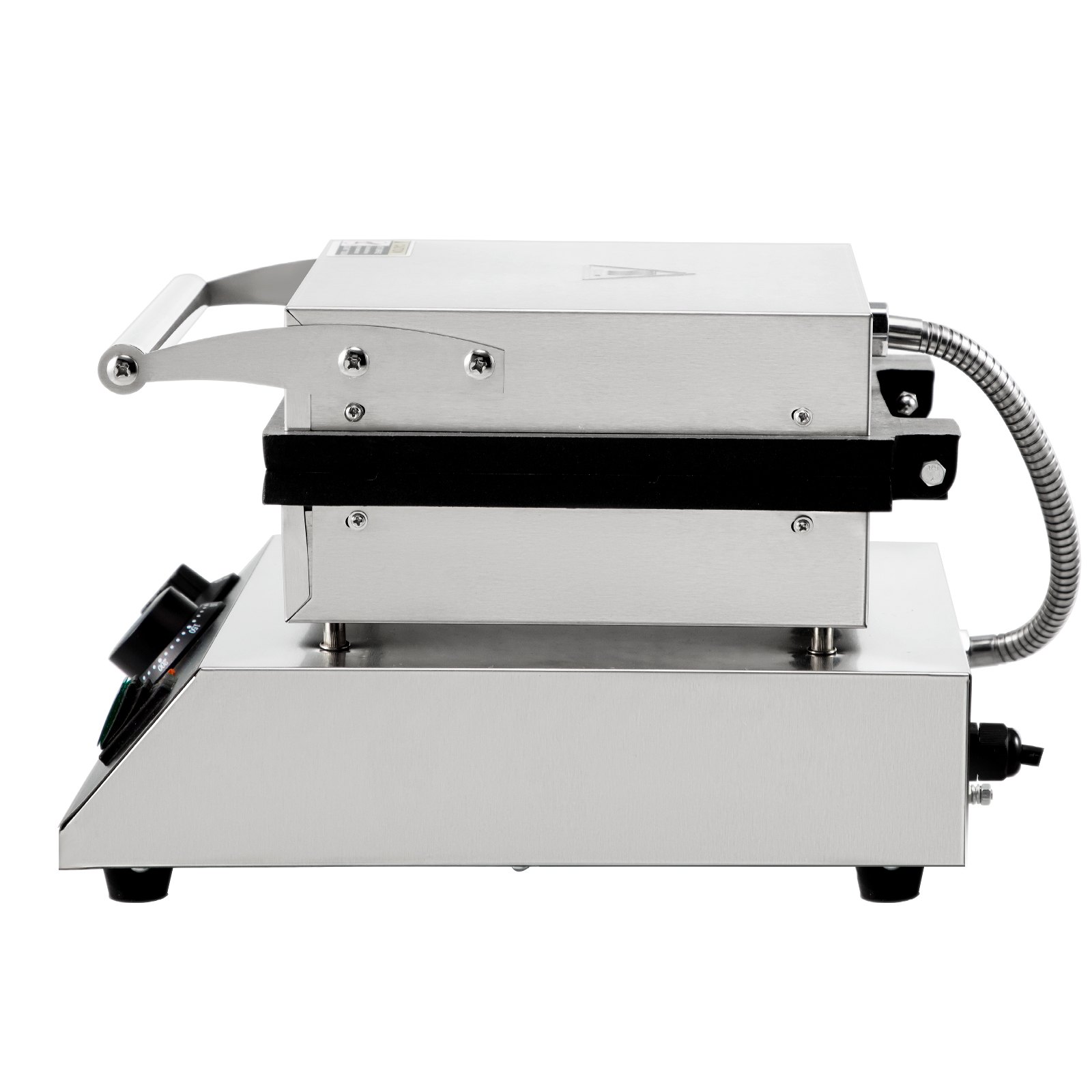 VEVOR Maquina Gofres Máquina para hacer gofres cuadrados 4 Uds comercial eléctrica antiadherente de acero inoxidable