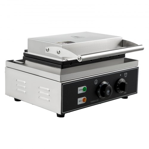 VEVOR Gofrera Eléctrica 10 Pcs Plancha para Waffle 1550W Reversible Rectangular