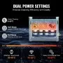 Limpiador ultrasónico VEVOR de 10 l, máquina de limpieza ultrasónica digital de 240 W con modo suave y desgasificación mejorada, limpiador ultrasónico industrial de 40 kHz con calentador y temporizador para retenedores, joyas y herramientas.