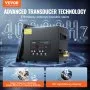 Limpiador ultrasónico VEVOR de 6 l, máquina de limpieza ultrasónica digital de 180 W con modo suave y desgasificación mejorada, limpiador ultrasónico industrial de 40 kHz con calentador y temporizador para retenedores, joyas y herramientas.
