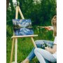 Lienzos VEVOR para pintar, lienzos blancos de 30 x 40 cm, paquete de 24 para dibujar, pintar con acrílico, óleo y acuarela, ideal para niños y profesionales.