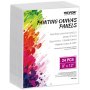 Paquete de 24 tableros de lienzo para pintar, lienzos en blanco de 9 x 12 pulgadas para pintar