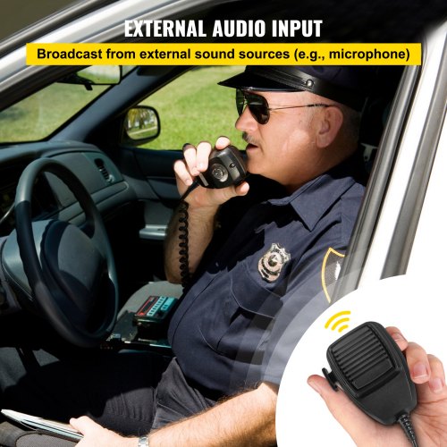 200W 9 sonido fuerte alarma de advertencia de coche bocina de fuego PA altavoz MIC sistema