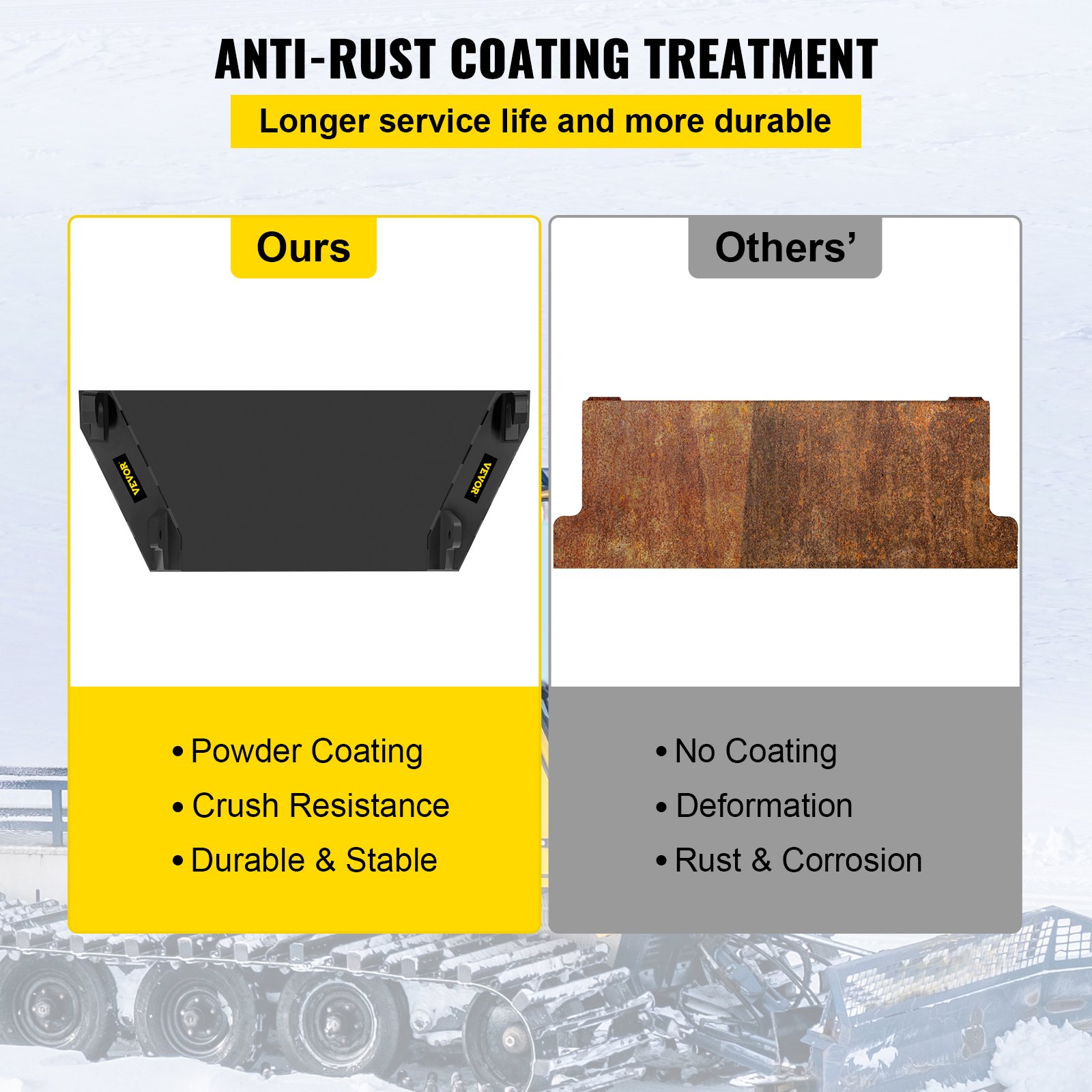 Placa de montaje para accesorios VEVOR de 0,67" de grosor, placa base para minicargadora de 19" de alto, compatible con tractores delanteros John Deere, enganche rápido universal, cargadores frontales y tractores.