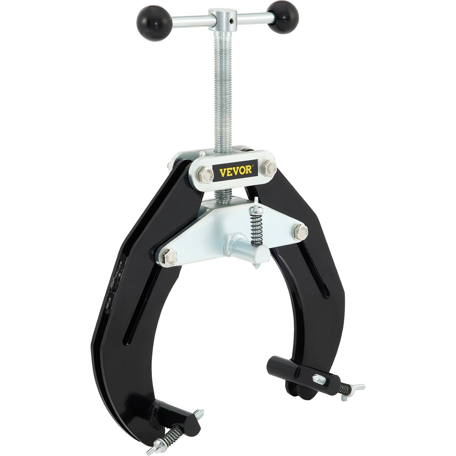Abrazadera para tuberías VEVOR de 2 a 6 pulgadas, de alta resistencia y con tornillos de acción rápida, herramienta de alineación de tuberías de acero de diseño ligero, color negro