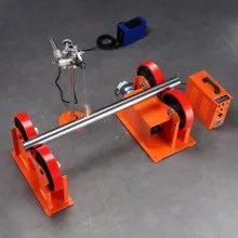 VEVOR Rodillo de varillaje de rodillos giratorios de 110 V, rodillo giratorio de soldadura de carga de 1000 kg/2205 lbs, diámetro de 25-1400 mm, posicionador de soldadura giratorio de 80-1600 mm/min y soporte de antorcha de soldadura para soporte de equipos de soldadura