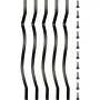 Balaustres de cubierta VEVOR, paquete de 26 husillos de cubierta de metal, balaustre de escalera de 32.25 x 1 pulgada con tornillos, barandilla de cubierta de aleación de aluminio para madera y cubierta compuesta, balaustre elegante para porche de cubierta de escalera al aire libre