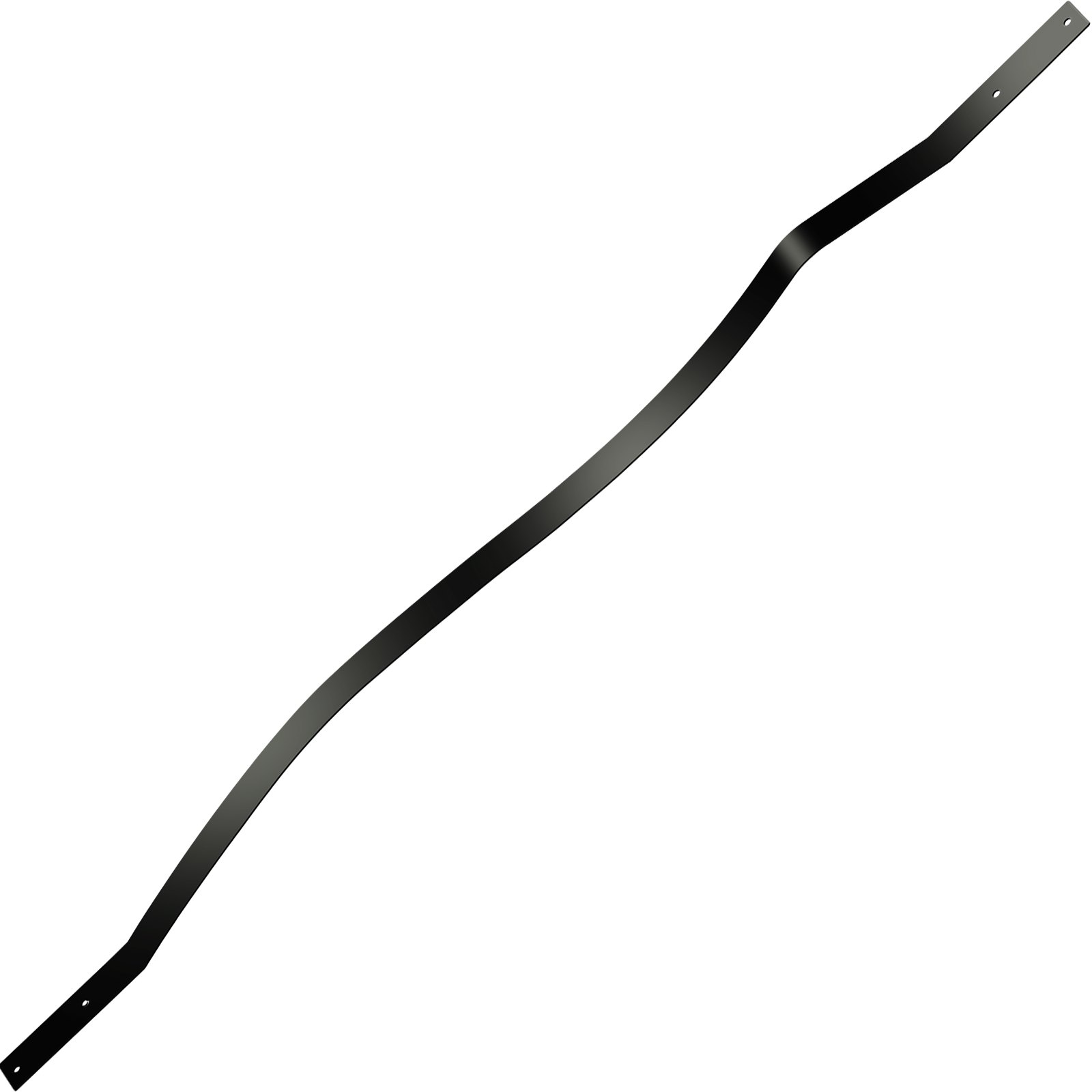 VEVOR 61 Piezas Balaustre Curvo de Aluminio 82 x 2,5 cm Contour Baluster Negro