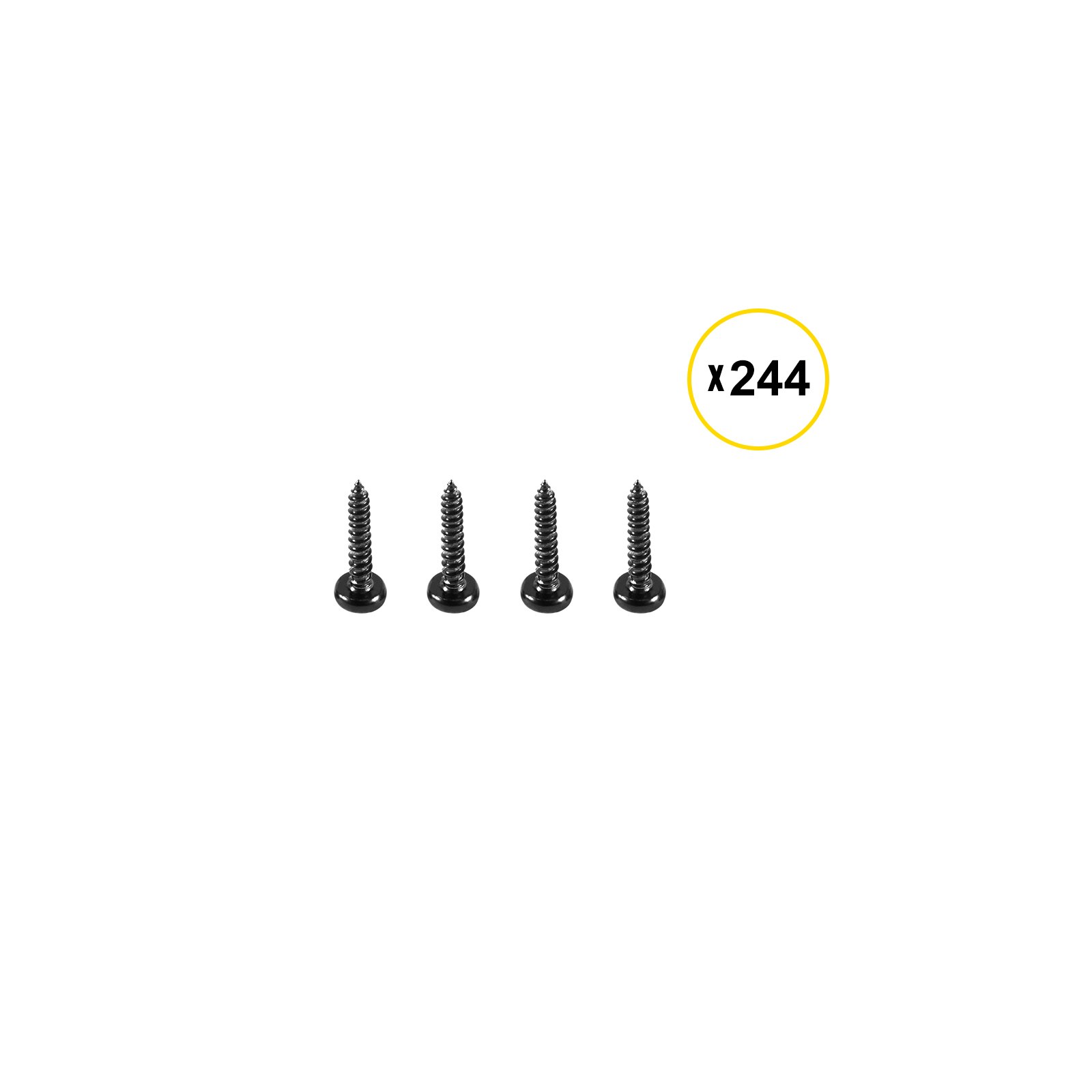 VEVOR 61 Piezas Balaustre Curvo de Aluminio 82 x 2,5 cm Contour Baluster Negro
