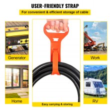 Cable de extensión para soldador VEVOR de 30 amperios, 25 pies, 250 V, cable de alimentación para soldadura con enchufe NEMA 6-50, calibre 10, 3 clavijas para MIG, Lincoln, Plasma, Miller, TIG