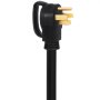 Cable de extensión VEVOR rv con mango negro y clavijas de latón.