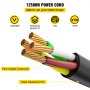 Cable de alimentación de cable de extensión para vehículos recreativos de 36 pies y 50 amperios de servicio pesado con conector moldeado y manijas 125 / 250V