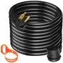 Cable de extensión para soldador VEVOR de 40 A, 7,6 m, 250 V, con enchufe NEMA 6-50, calibre 8, 3 clavijas para MIG, Lincoln, Plasma, Miller y TIG.