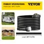 VEVOR Cable de extensión de alimentación costera para RV de 36 pies, 50 A, resistente a la intemperie, 6/3 + 8/1 STW, cable de bloqueo giratorio de 50 A, cable de repuesto para RV y aprobado por CSA con conector moldeado y mango patentado