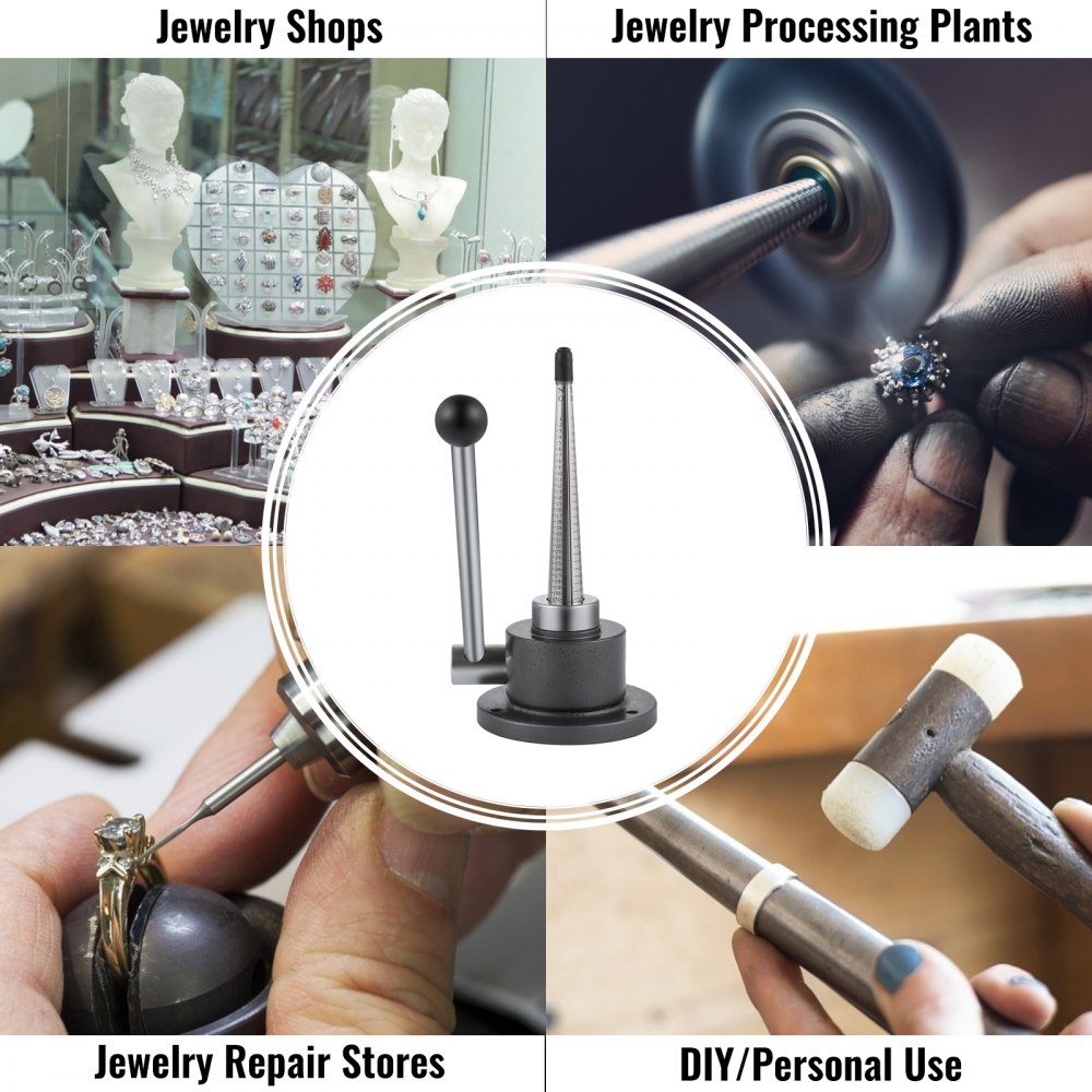 Reductor tensor de anillos VEVOR para joyerías, plantas de procesamiento y tiendas de reparación.