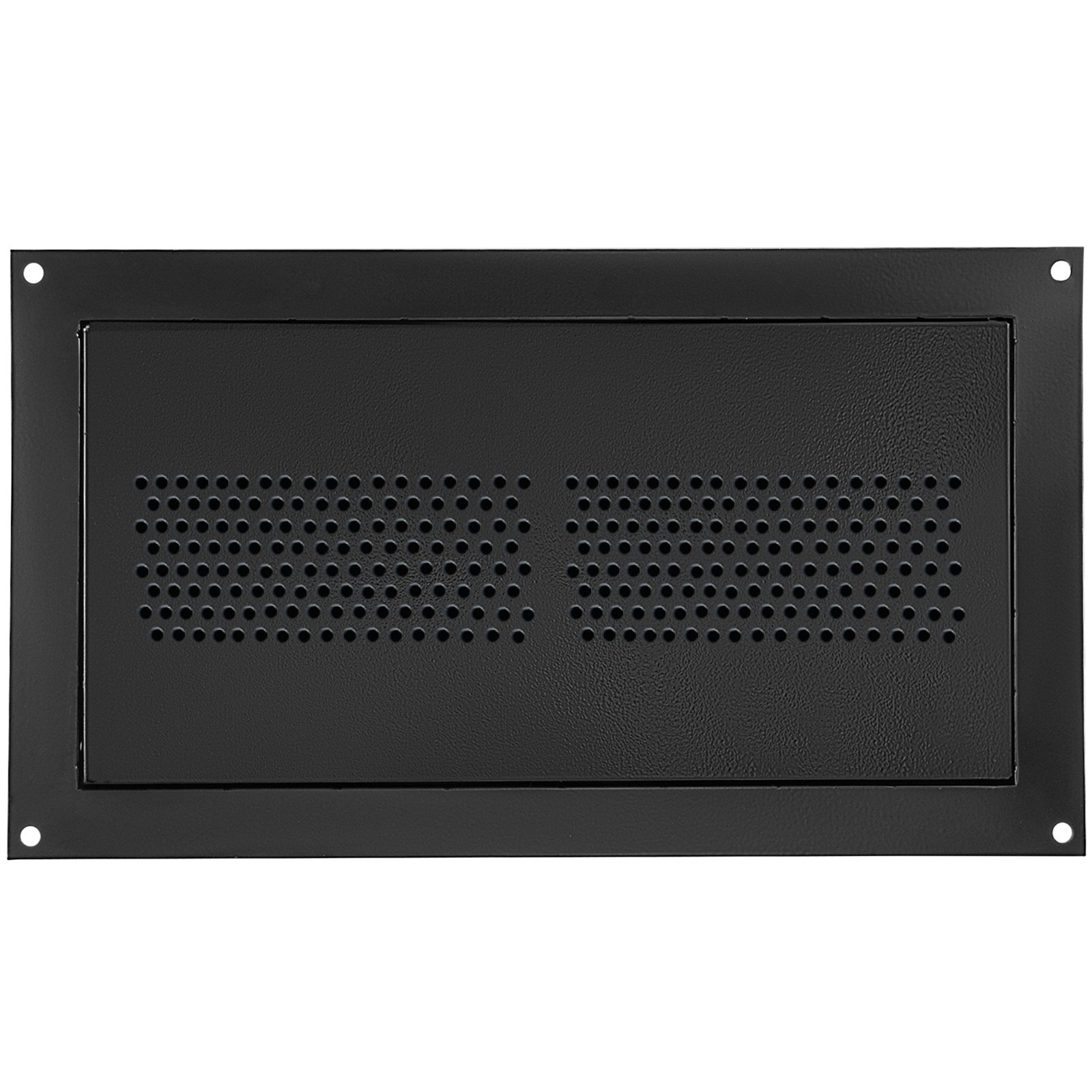 VEVOR Ventilación de Inundación con Placa Posterior y Placa de Obturador, Ventilación de Pared Bidireccional Acero Galvanizado para Protección Contra Inundaciones, Apertura Ventilación 8" x 16", Negro