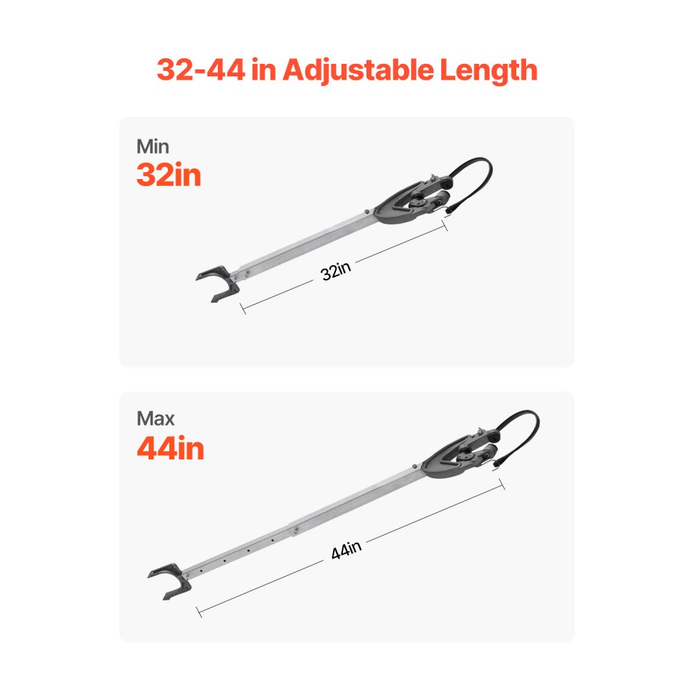 Protector de popa VEVOR, 32-44 pulgadas, ajustable, con cabezal resistente, resistente a la corrosión, fácil de instalar, para motores fueraborda de menos de 100 HP, apto para rodillos y remolques.