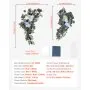 VEVOR Kit de arcos de flores artificiales para boda, arcos de flores azules con cortinas (paquete de 4) - 2 arreglos florales, 2 cortinas transparentes, para ramos de ceremonia, decoración de fondo de recepción