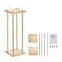 VEVOR - Soporte para flores de boda (4 unidades, 80 cm de alto, laminado metálico), diseño geométrico, para centros de mesa, cilíndrico, para eventos, recepciones y fiestas