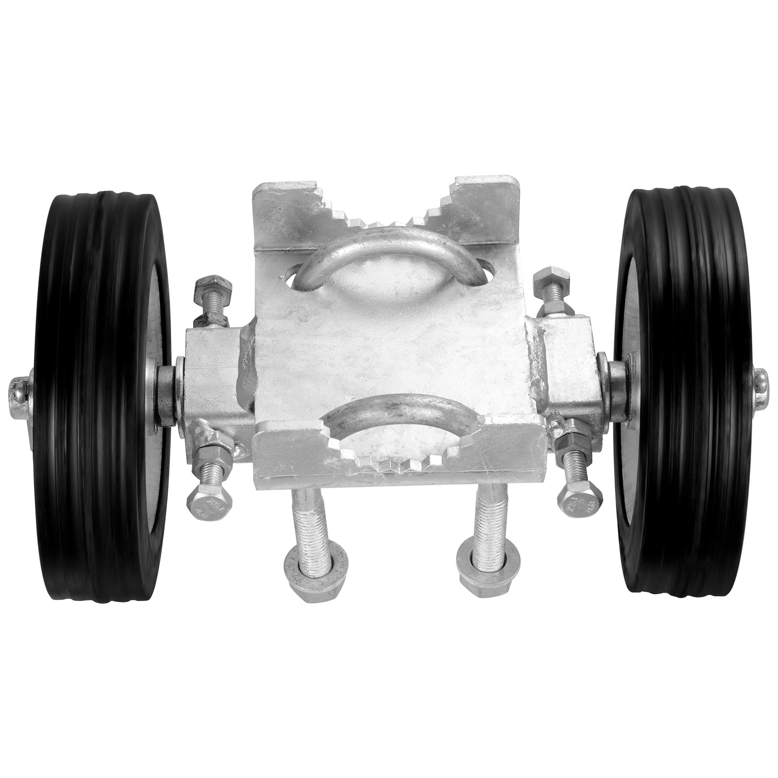 Kit de puerta corrediza de 6" con herrajes resistentes y ajustables, capacidad de carga de 600 lb