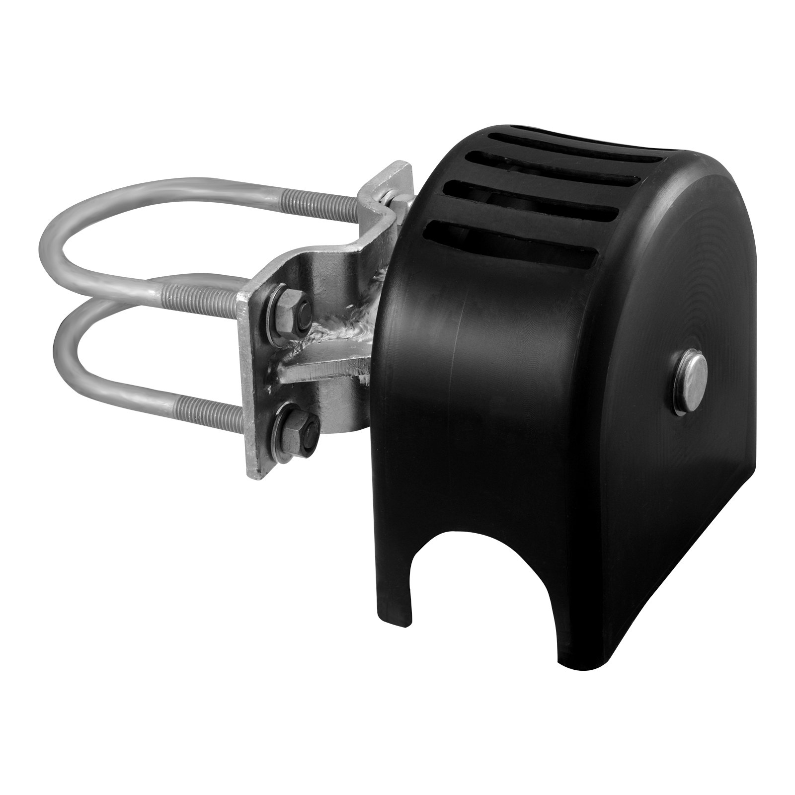 Kit de puerta corrediza VEVOR, kit de herrajes para puerta enrollable con ranura para rueda en forma de U para puertas corredizas voladizas y puertas enrollables, rodillos para puerta corrediza de 4 ruedas con cubierta, rodillo deslizante resistente, color negro