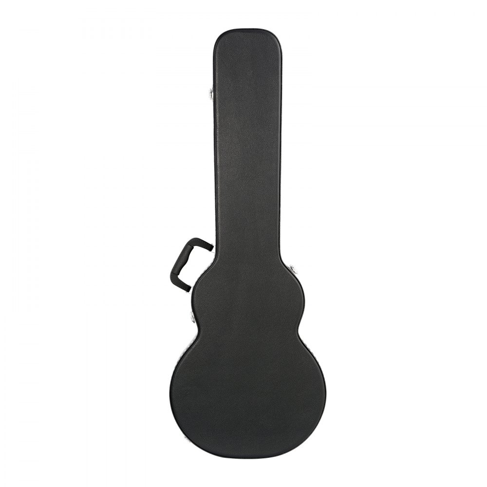 VEVOR Estuche rígido para guitarra eléctrica de 105 cm (41,34"), con forma de calabaza, con cerradura, pestillo, llave y asa, acolchado de PVC, forro suave, resistente al agua, para guitarras LES Paul de 99 cm (39"), color negro