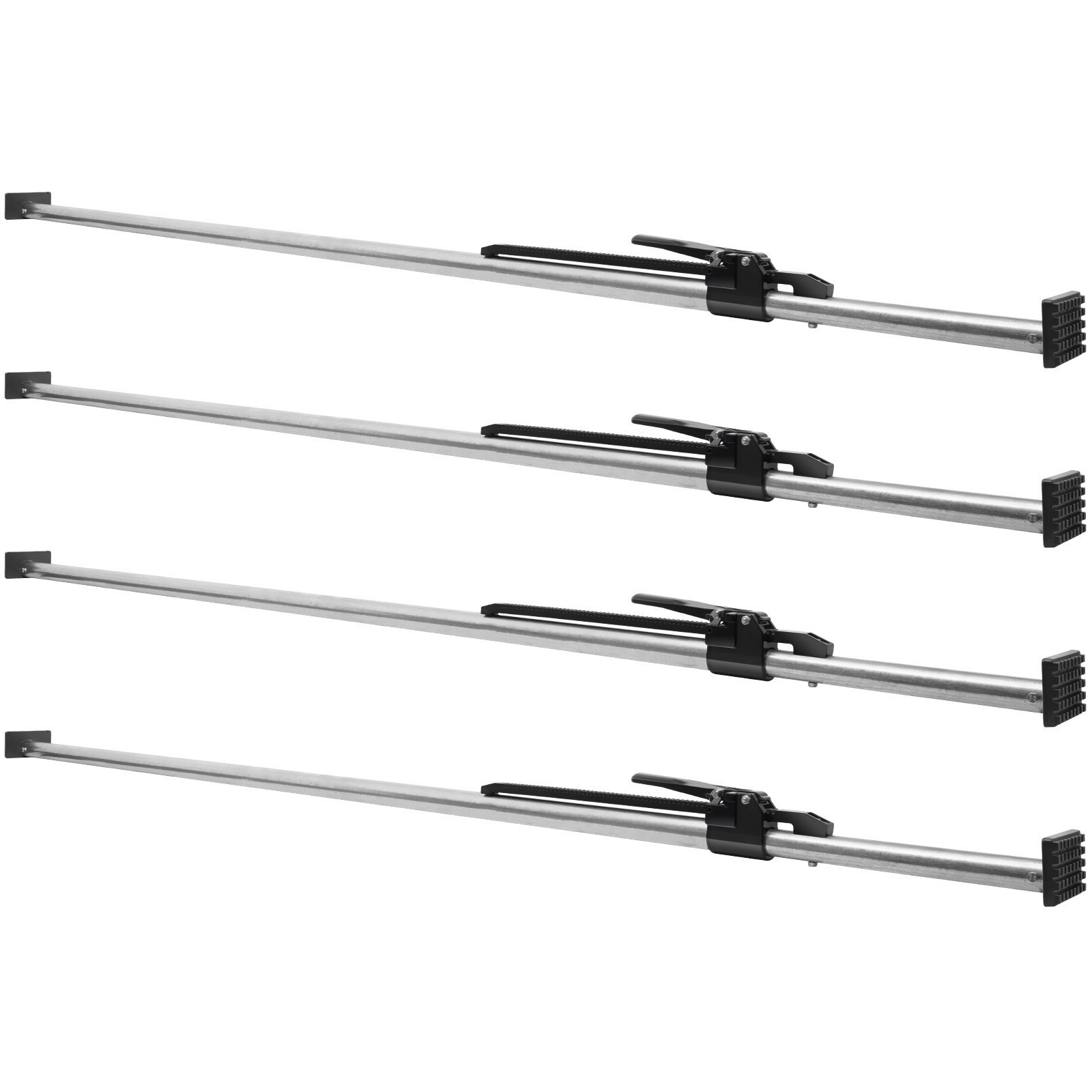 Barra de carga VEVOR, barra de carga con trinquete ajustable de 89" a 104", barra estabilizadora de carga de acero resistente con capacidad de 309 libras, barra de carga para camioneta, remolque, semirremolque (4 piezas)