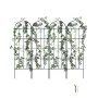VEVOR Enrejado de jardín para plantas trepadoras, 180 x 50 cm, 4 paquetes de enrejado de metal inoxidable para flores de jardín, soporte para rosas trepadoras y pepinos, enrejado decorativo para clemátides para patios y céspedes.