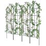 VEVOR Enrejado de jardín para plantas trepadoras, 180 x 50 cm, 4 paquetes de enrejado de metal inoxidable para flores de jardín, soporte para rosas trepadoras y pepinos, enrejado decorativo para clemátides para patios y céspedes.