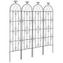 VEVOR Enrejado de jardín para plantas trepadoras, 180 x 50 cm, 4 paquetes de enrejado de metal inoxidable para flores de jardín, soporte para rosas trepadoras y pepinos, enrejado decorativo para clemátides para patios y céspedes.