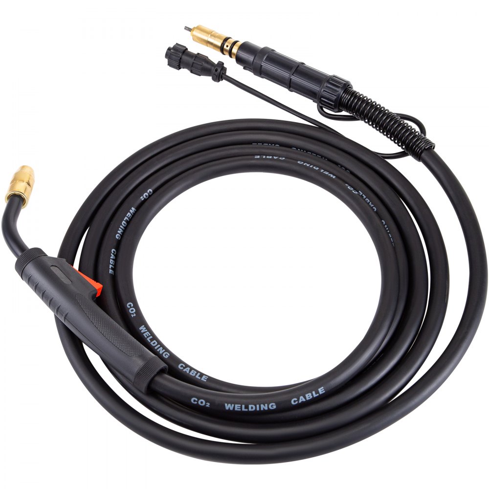 Antorcha de soldadura VEVOR Miller MIG con cable de soldadura de CO2, diseño duradero y flexible.