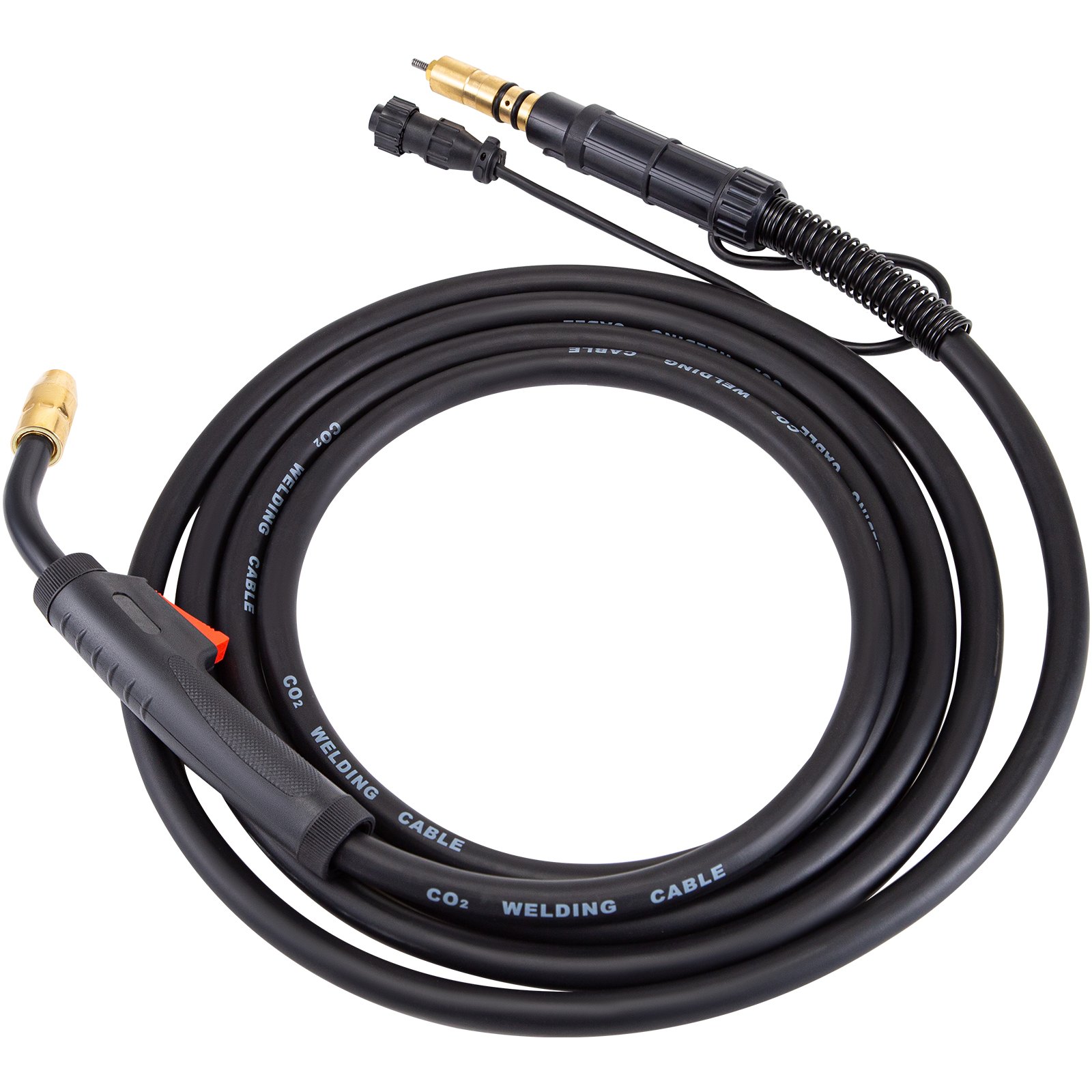 Antorcha de soldadura VEVOR Miller MIG con cable de soldadura de CO2, diseño duradero y flexible.