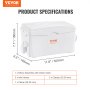 VEVOR Bomba Maceradora, 350W, Flujo 6000 L/h, Cabezal 23 pies/7 m, Bomba Maceradora para Sumidero de Alcantarillado con 3 Entradas de Agua para Sótano, Cocina, Fregadero, Ducha, Bañera, Lavandería, Eliminación de Aguas Residuales