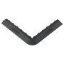 VEVOR Kit de Bordes para Baldosas Entrelazadas, Paquete de 11 Piezas y 4 Esquinas, Bordes de Transición para Azulejos de Drenaje para Suelo de Garaje, Polipropileno, para Terraza Taller Piscina, Negro