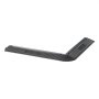 VEVOR Kit de Bordes para Baldosas Entrelazadas, Paquete de 11 Piezas y 4 Esquinas, Bordes de Transición para Azulejos de Drenaje para Suelo de Garaje, Polipropileno, para Terraza Taller Piscina, Negro