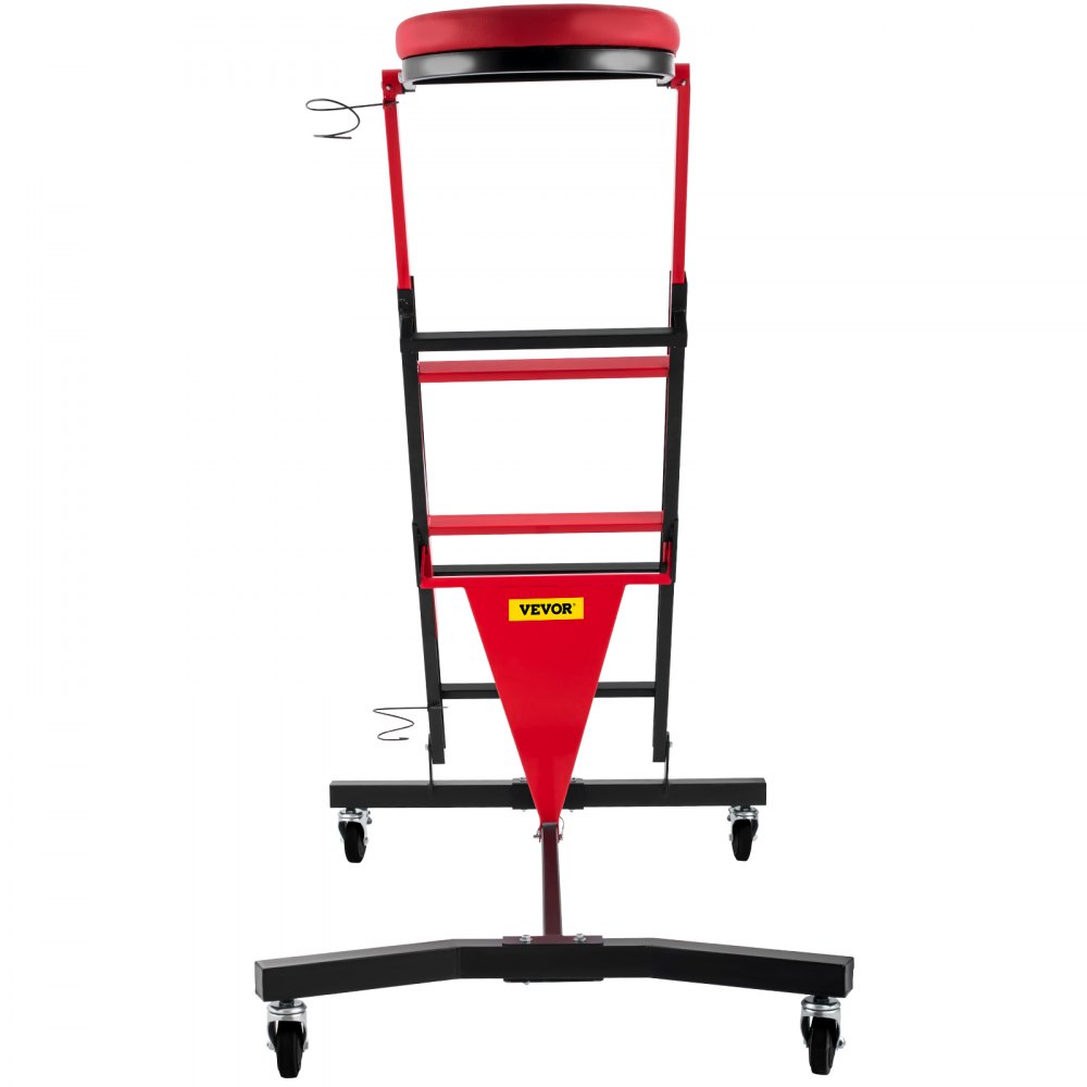 Enredadera de motor automotriz VEVOR, enredadera plegable de altura ajustable, enredadera de motor superior alta de capacidad de 400 LBS, con cuatro ruedas de 4 pulgadas, cubierta acolchada, para el hogar, garaje, mantenimiento de reparación de taller