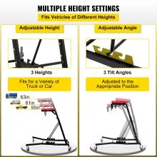 VEVOR Topside Automotive Engine Creeper, Altura Ajustable Plegable Topside Creeper, 400LBS Capacidad High Top Engine Creeper, con Cuatro Ruedas, Cubierta Acolchada, para Garaje en Casa, Mantenimiento de Reparación de Taller