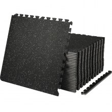 VEVOR - Alfombrillas de espuma EVA entrelazadas, 14 mm de grosor, 25 piezas, baldosas de goma tipo rompecabezas, 61 x 61 cm, para entrenamiento y fitness, resistentes para el hogar, gimnasio y oficina, 9,5 m²