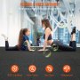 Dos mujeres estirándose sobre colchonetas de gimnasio VEVOR en un entorno seguro y fácil de usar.