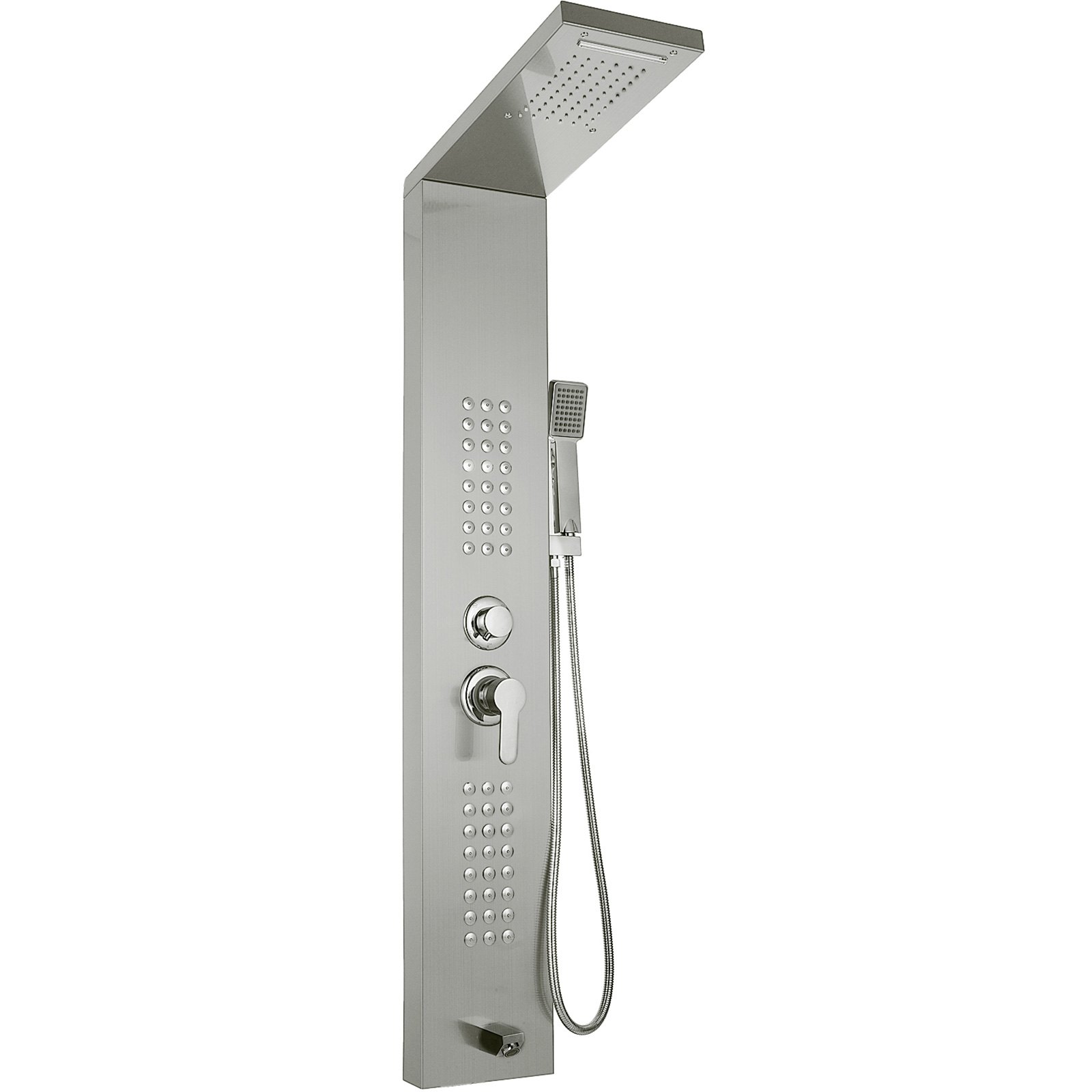 Sistema de panel de ducha VEVOR de acero inoxidable con múltiples chorros y ducha de mano.