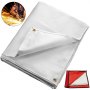 VEVOR Manta de soldadura de 8 x 10 pies Manta de fibra de vidrio blanca Manta ignífuga portátil de fibra de vidrio Estera de soldadura Aislamiento resistente al calor ignífugo con bolsa de transporte